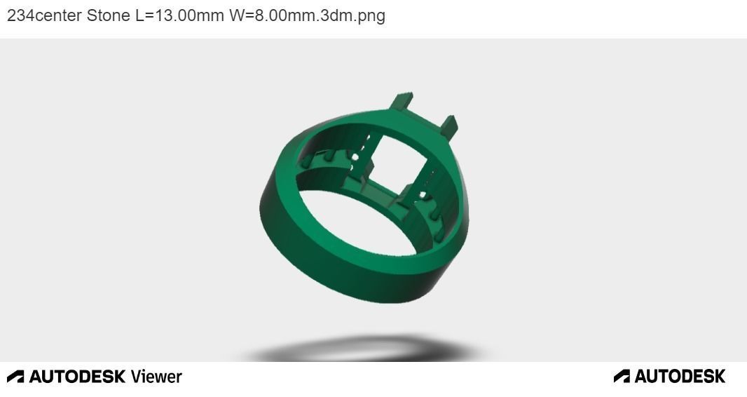 Men Emerald Cut 3D print model_8