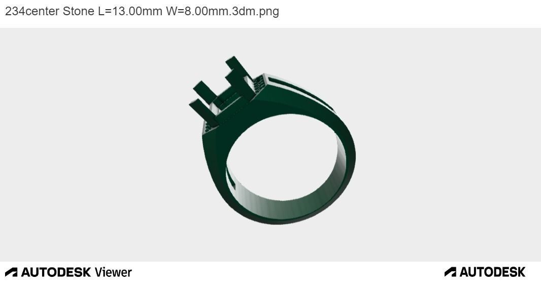 Men Emerald Cut 3D print model_4
