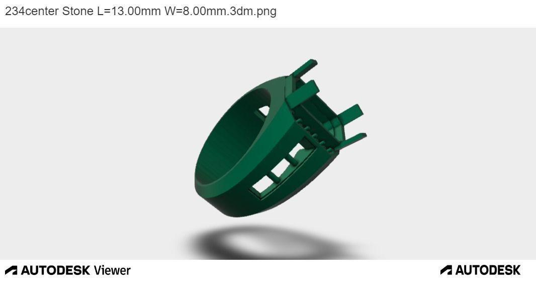 Men Emerald Cut 3D print model_9