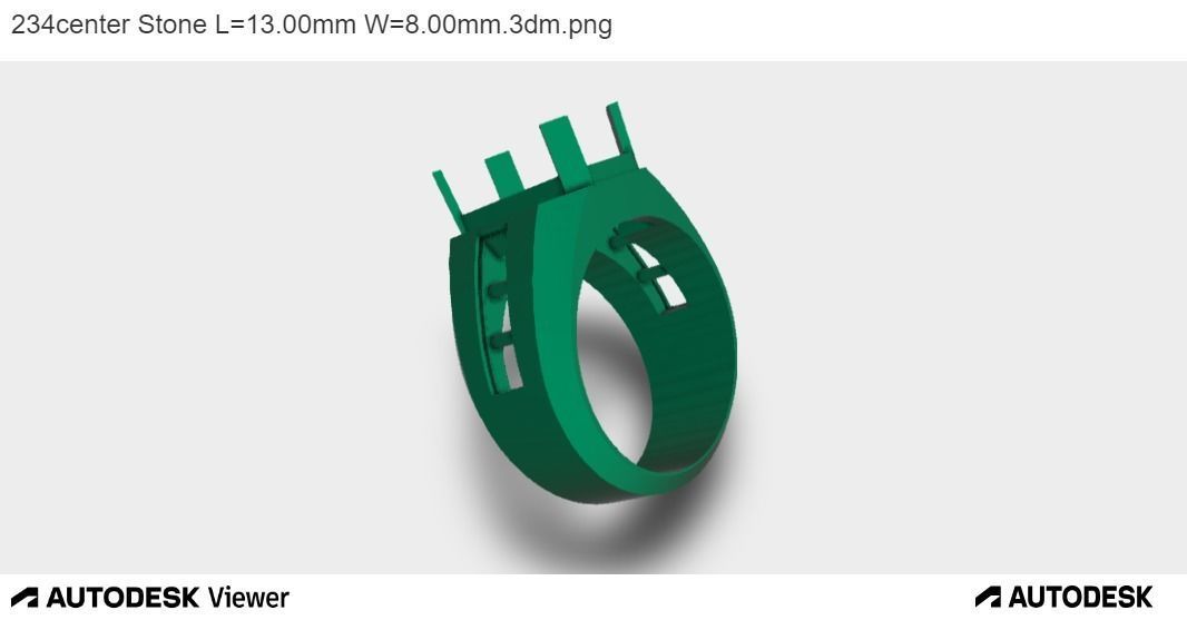 Men Emerald Cut 3D print model_11