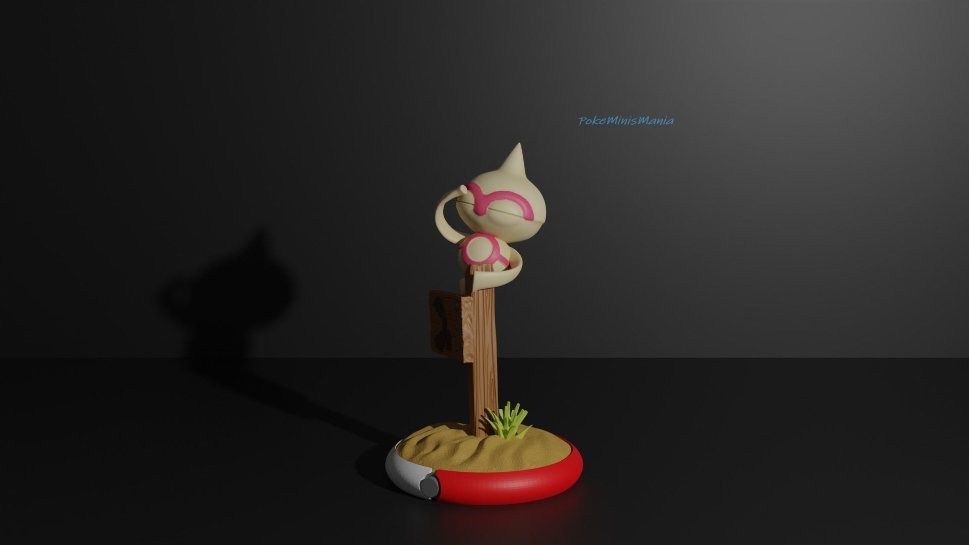 Baltoy pokemon presupported 3D print model 3D print model_1