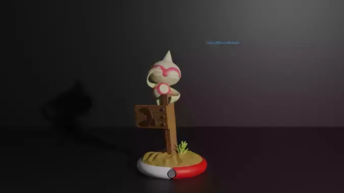 Baltoy pokemon presupported 3D print model 3D print model