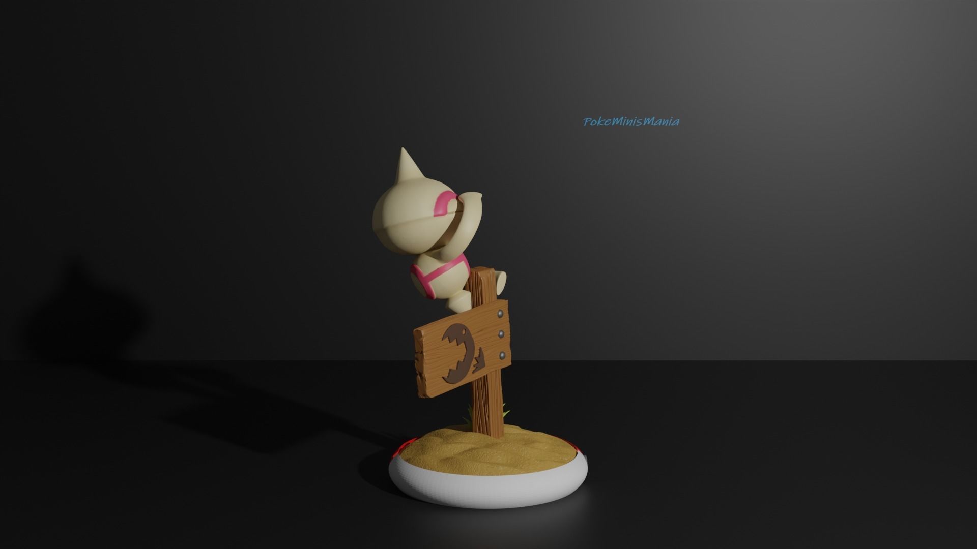 Baltoy pokemon presupported 3D print model 3D print model_2