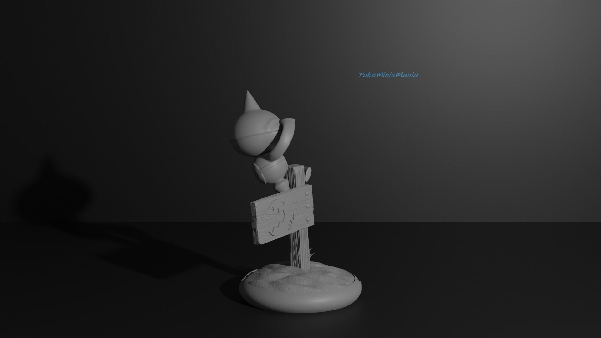 Baltoy pokemon presupported 3D print model 3D print model_6