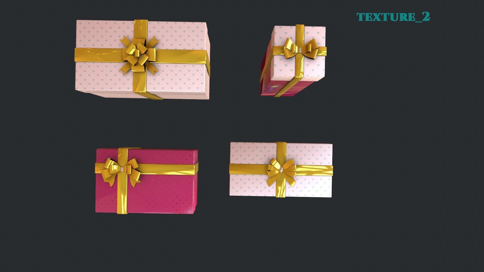 Gift boxes 3 3D model_5