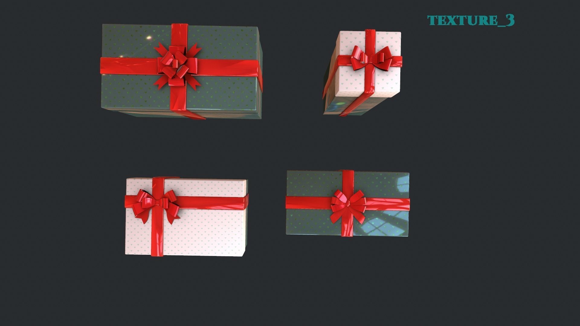 Gift boxes 3 3D model_7