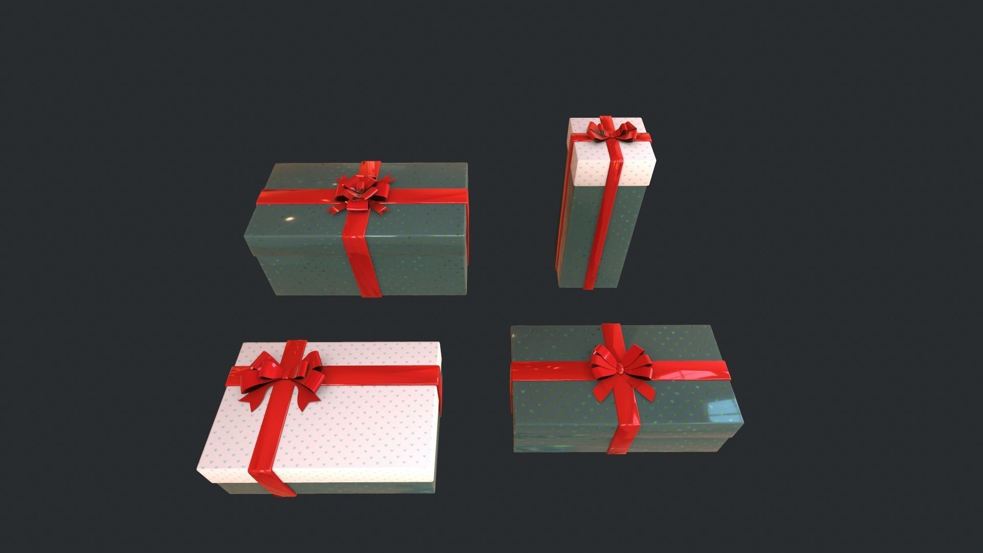 Gift boxes 3 3D model_8