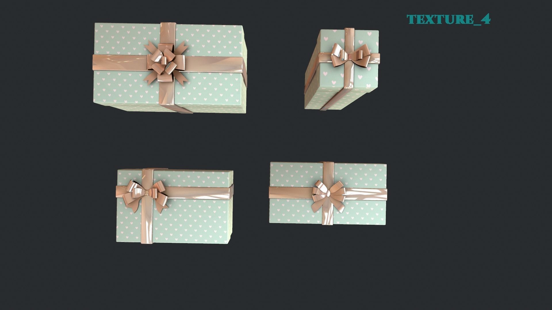 Gift boxes 3 3D model_9