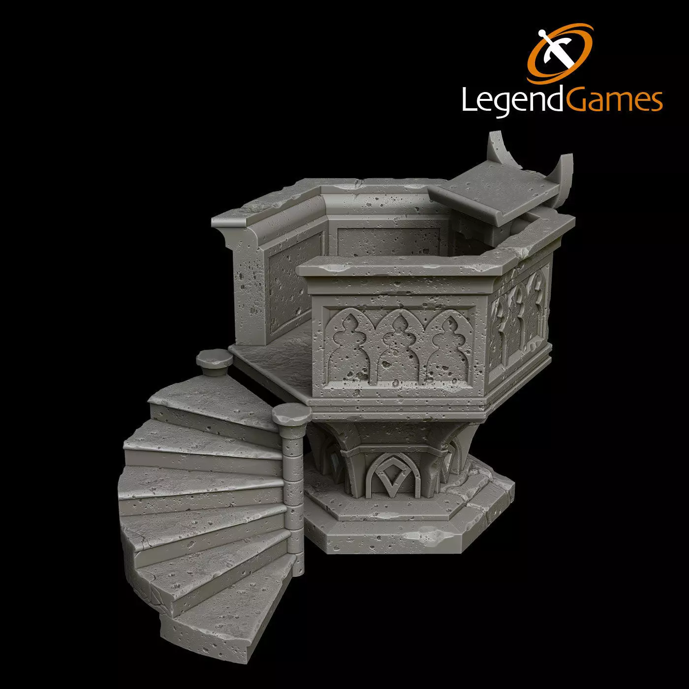 LegendGames Gothic Ruins Complete Set 3D print model_22