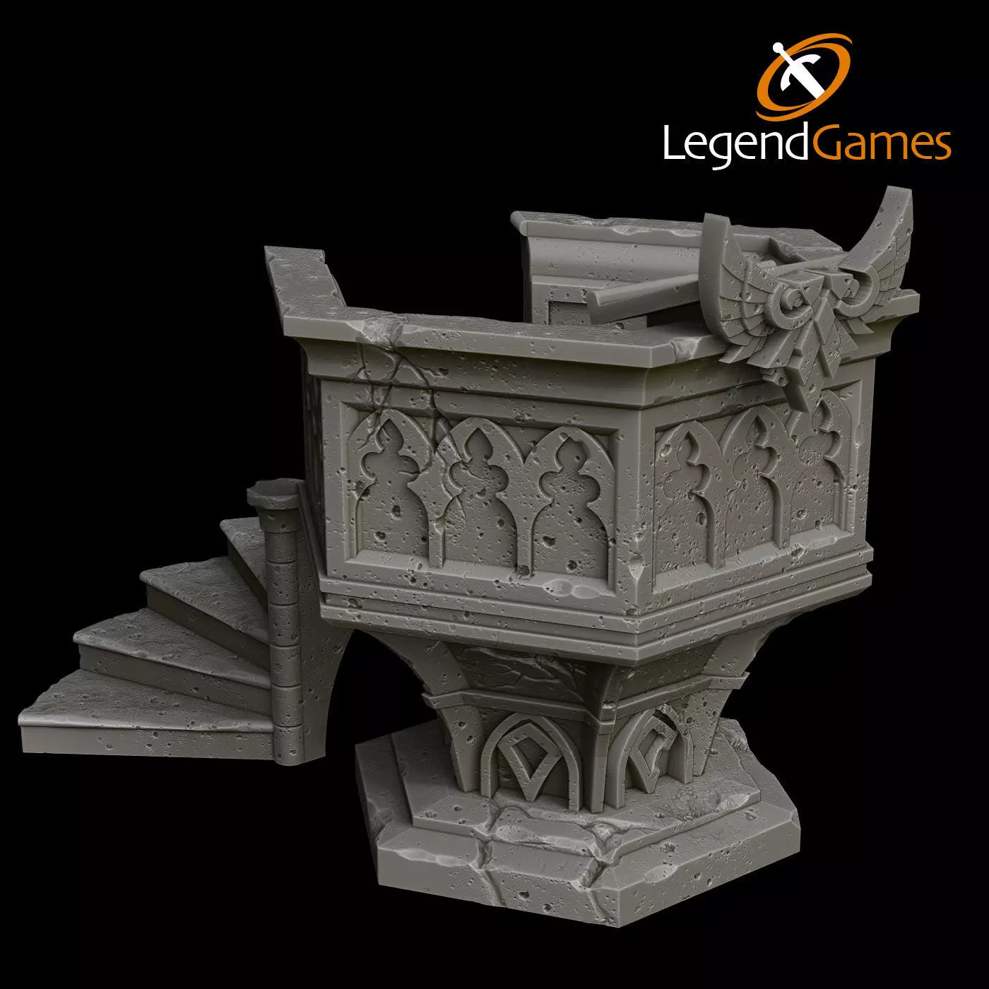 LegendGames Gothic Ruins Complete Set 3D print model_20