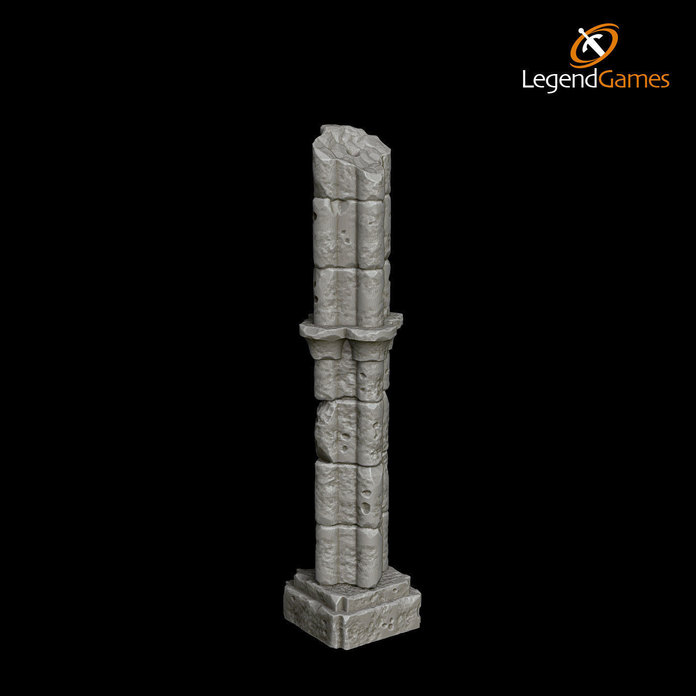 LegendGames Gothic Ruins Complete Set 3D print model_9