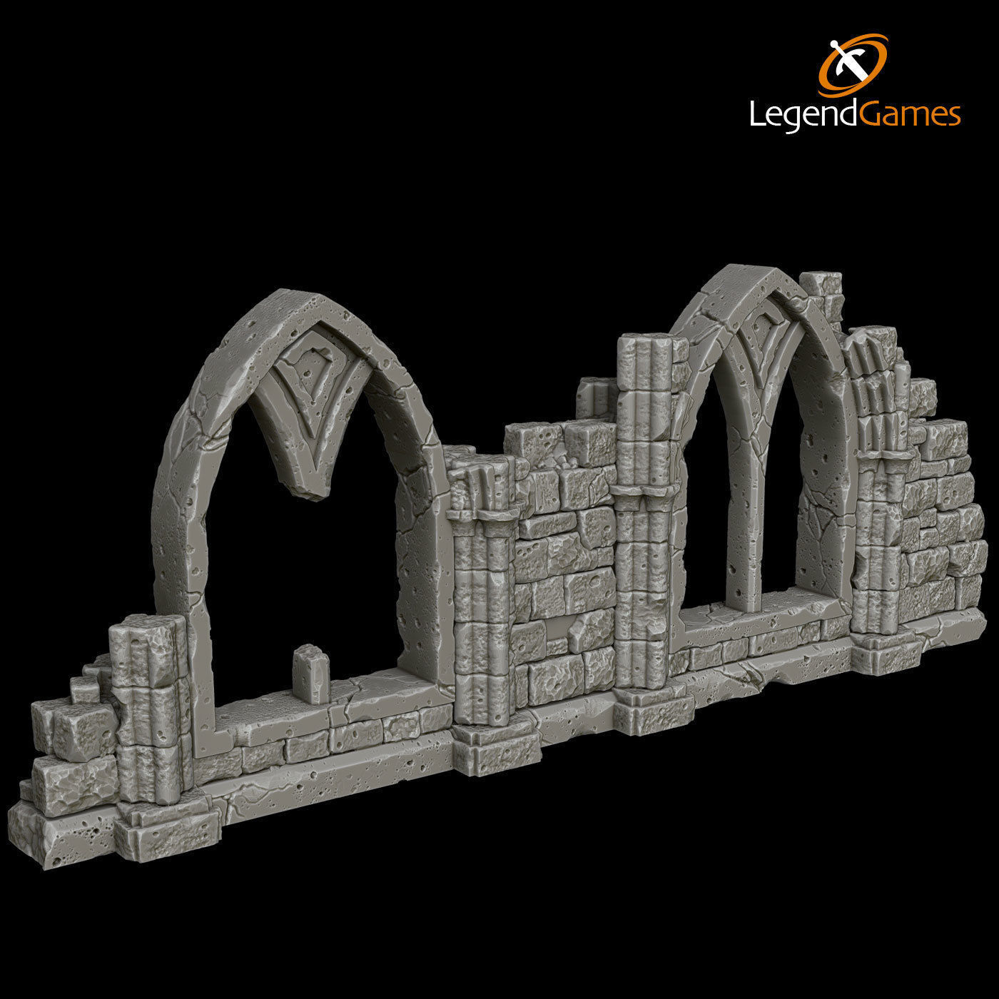 LegendGames Gothic Ruins Complete Set 3D print model_13