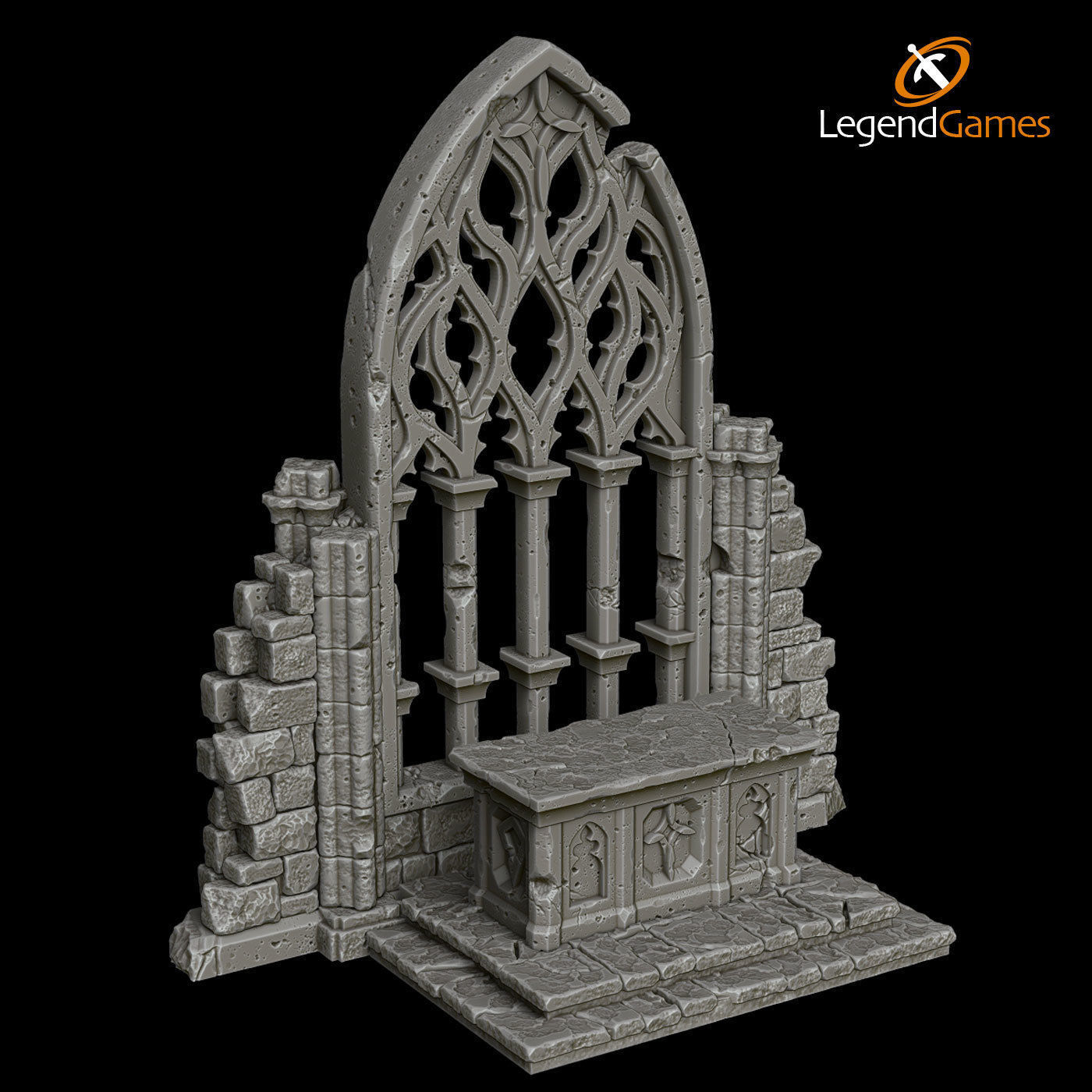LegendGames Gothic Ruins Complete Set 3D print model_5