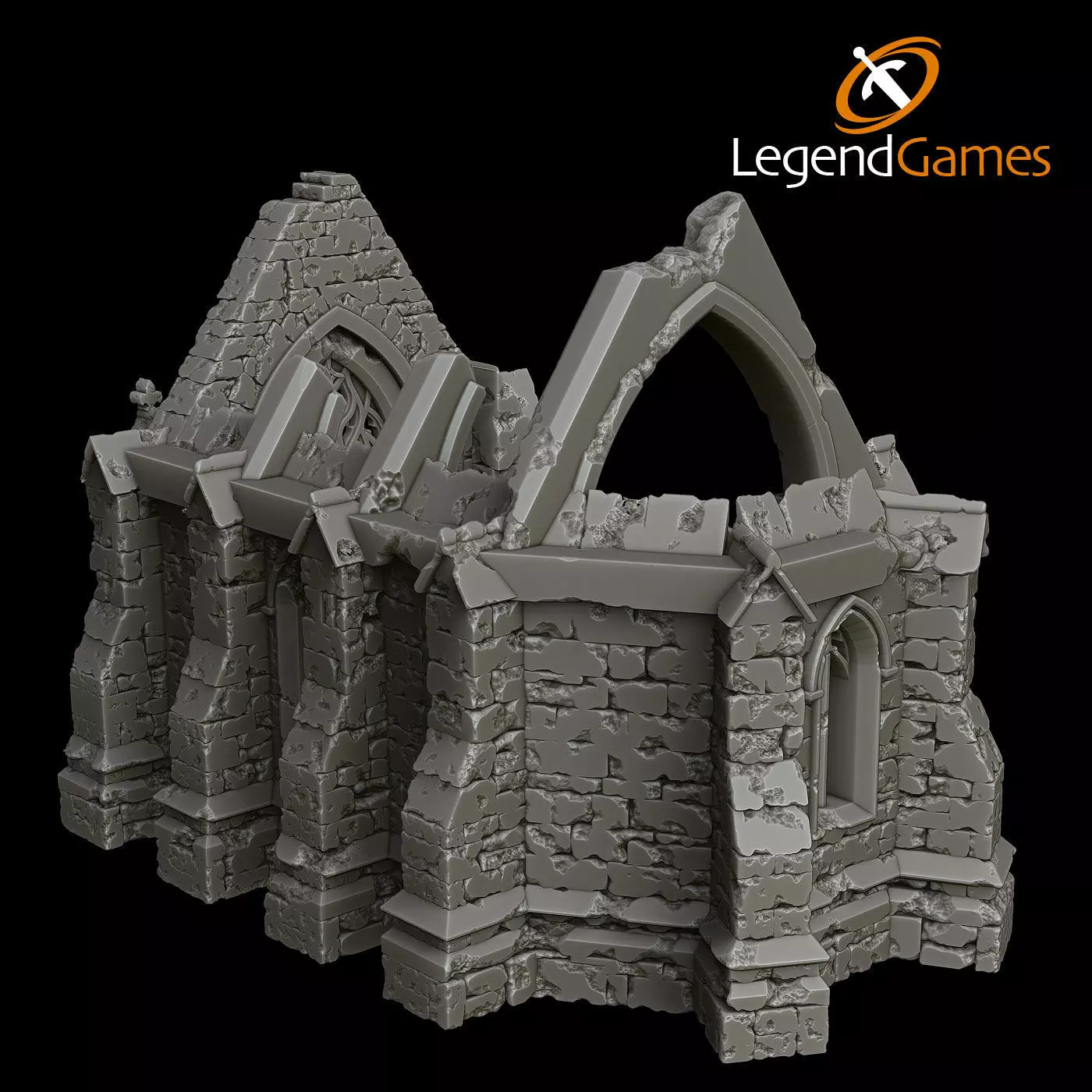 LegendGames Gothic Ruins Complete Set 3D print model_18