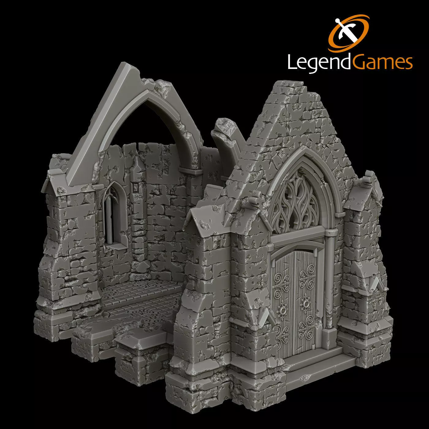 LegendGames Gothic Ruins Complete Set 3D print model_19