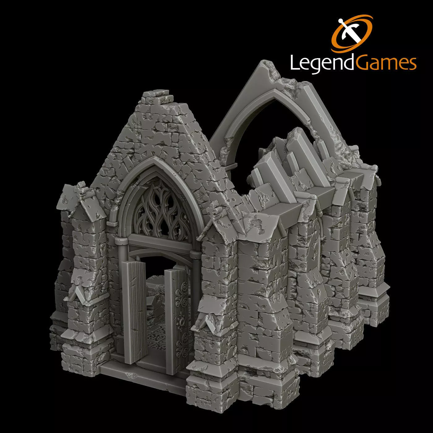LegendGames Gothic Ruins Complete Set 3D print model_17