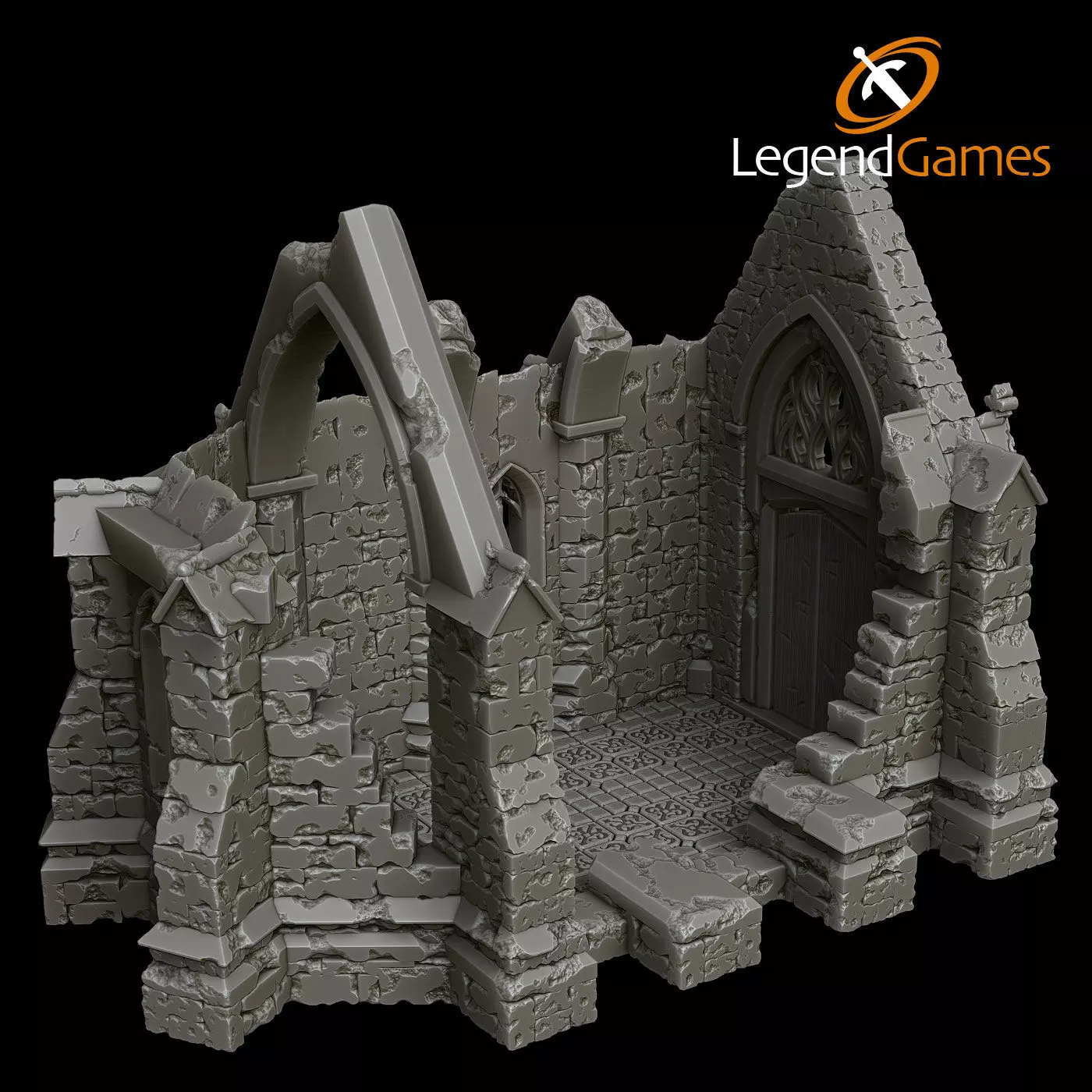 LegendGames Gothic Ruins Complete Set 3D print model_16