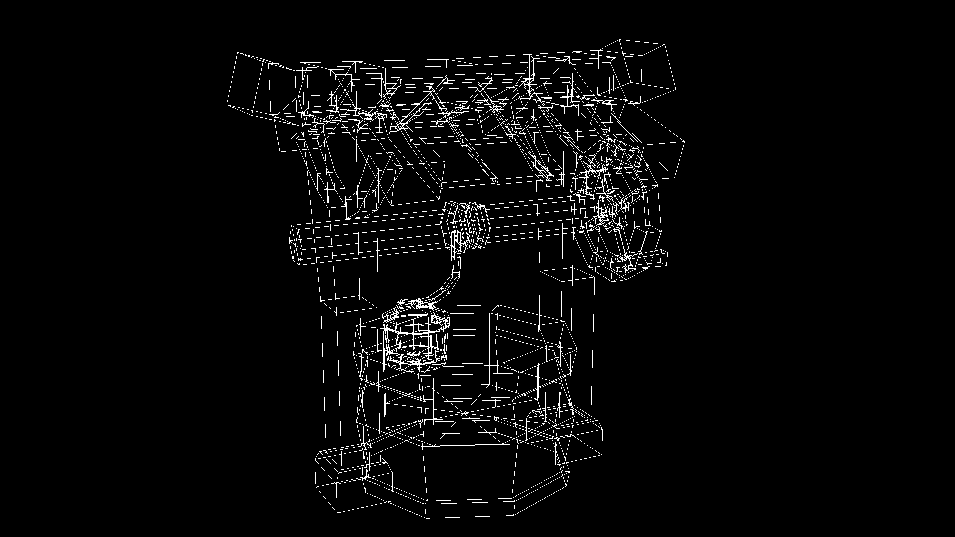 Water Well Low Poly Low-poly 3D model_4
