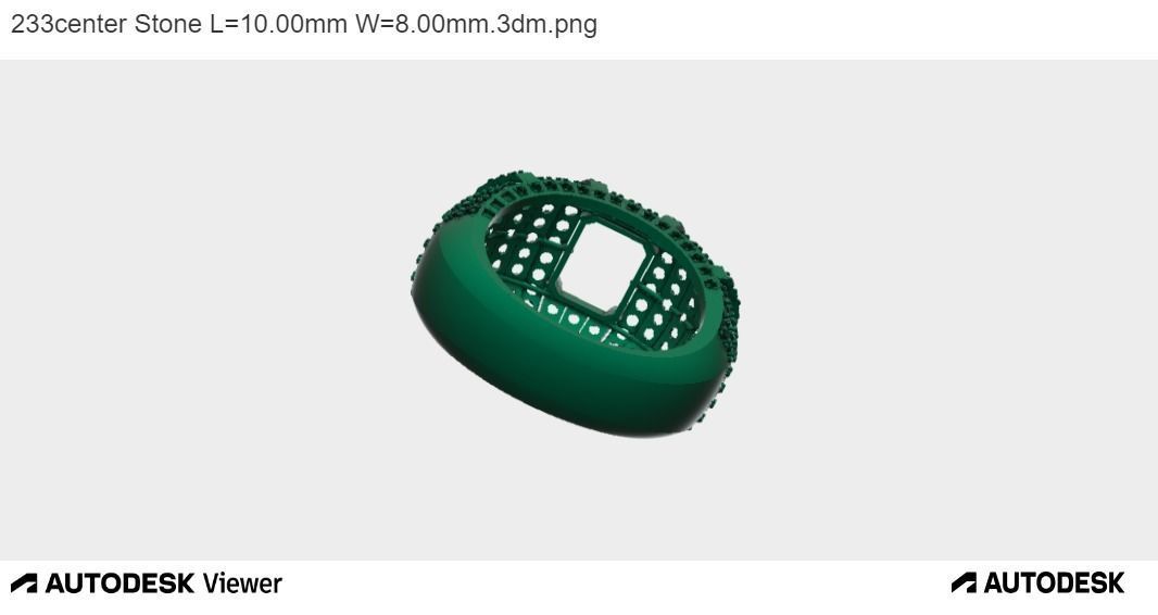 Men Emerald Cut Ring 3D print model_4