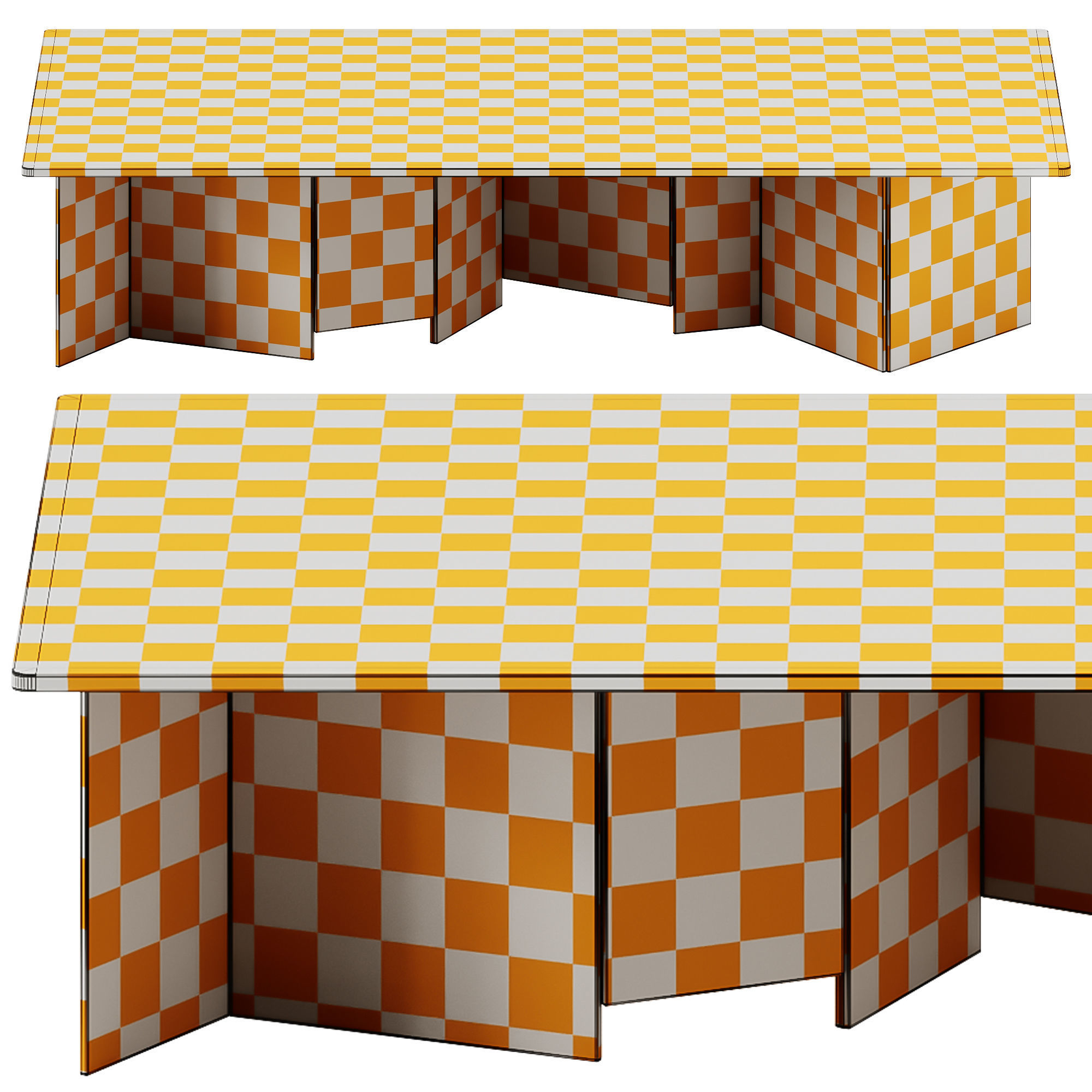 Metropolis Rectangular coffee table by Tonelli Design  3D model_4