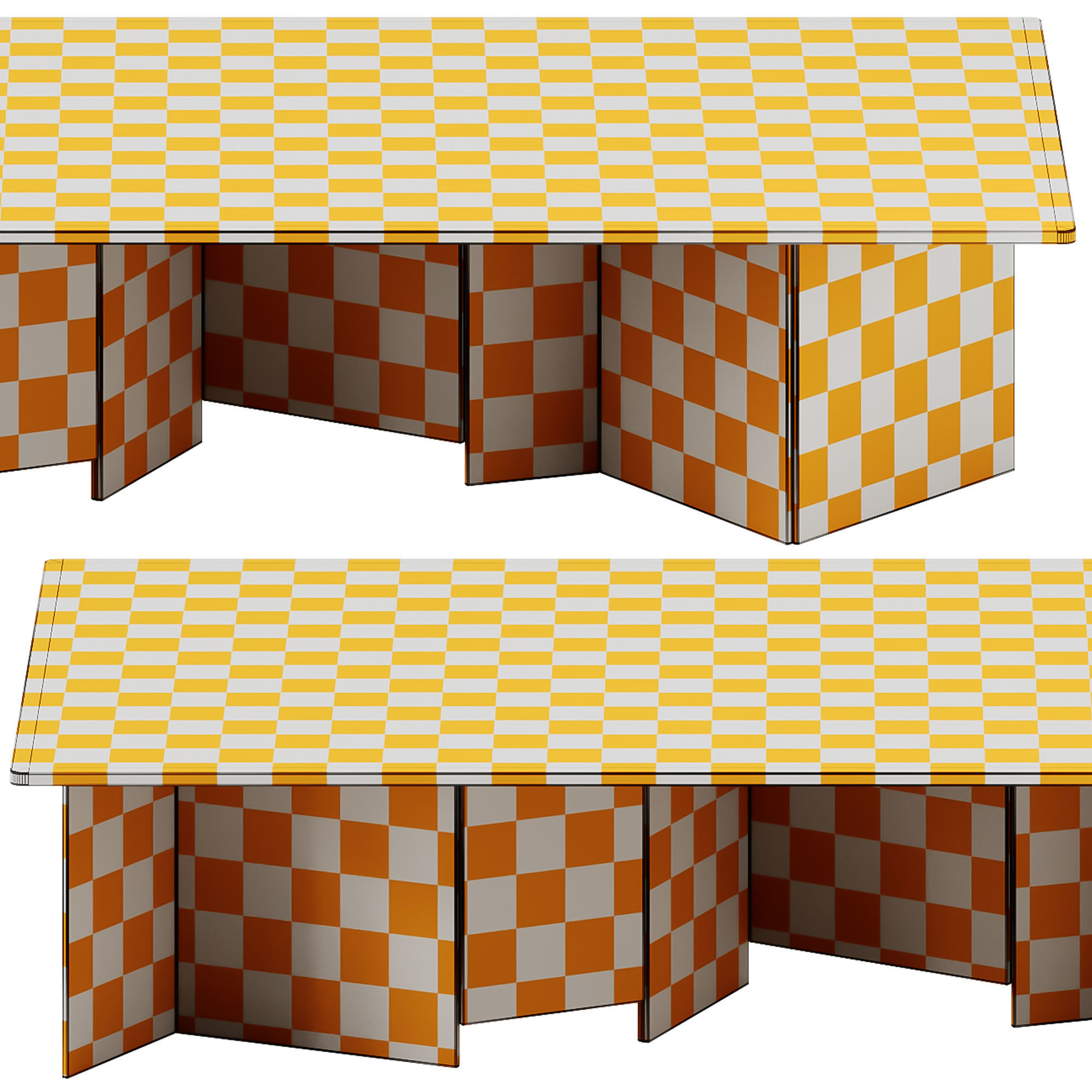 Metropolis Rectangular coffee table by Tonelli Design  3D model_5