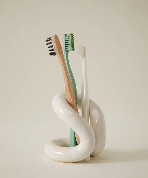 modern toothbrush holder 3D print model_1