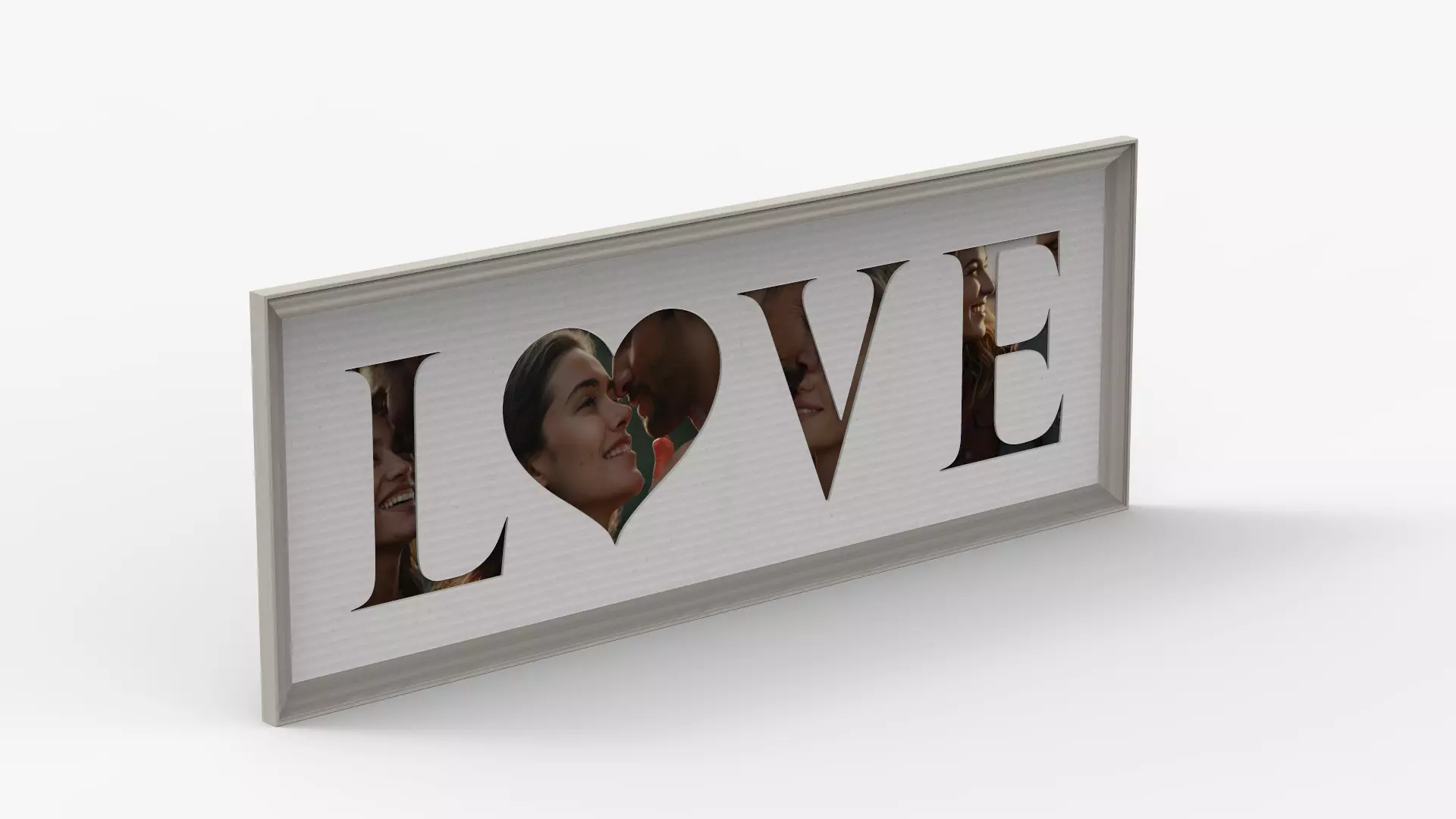 Love Sign Frame 3D model_0