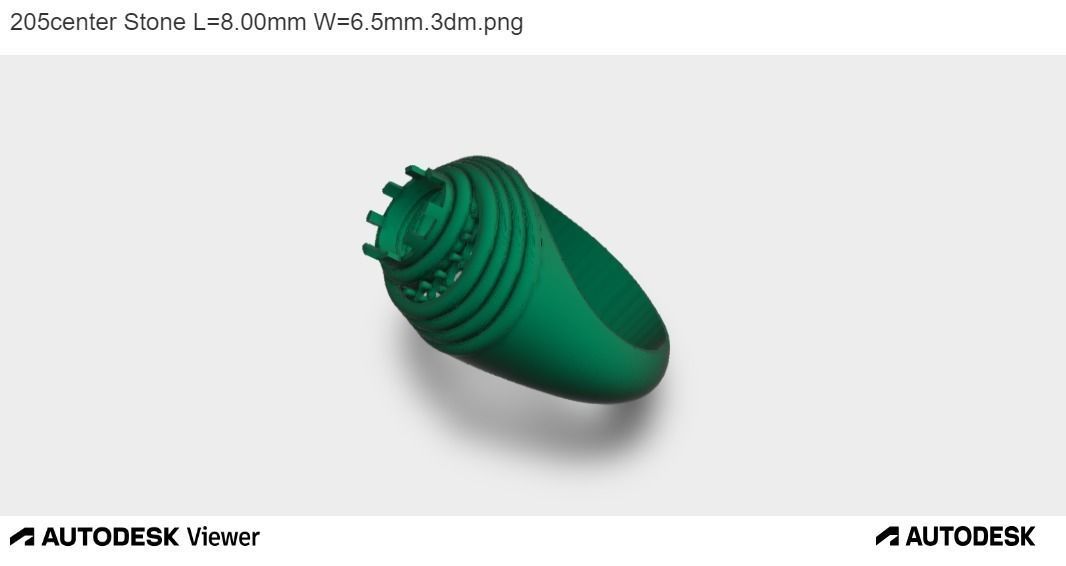 Men Oval Ring 3D print model_4