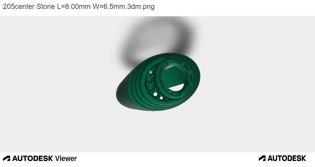 Men Oval Ring 3D print model_5