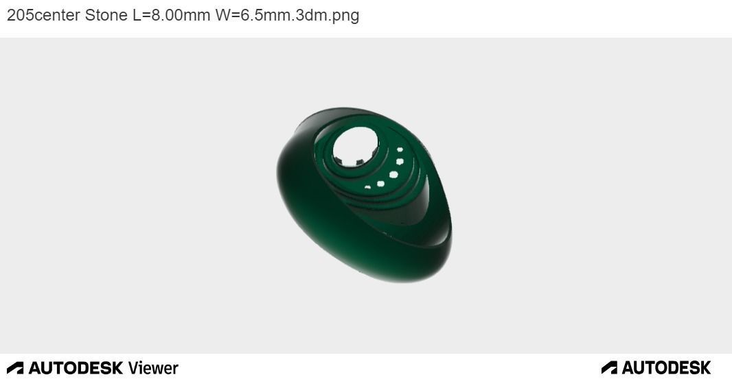 Men Oval Ring 3D print model_8