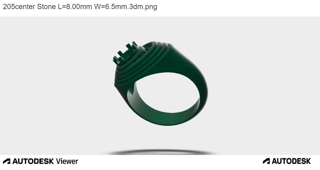 Men Oval Ring 3D print model_2
