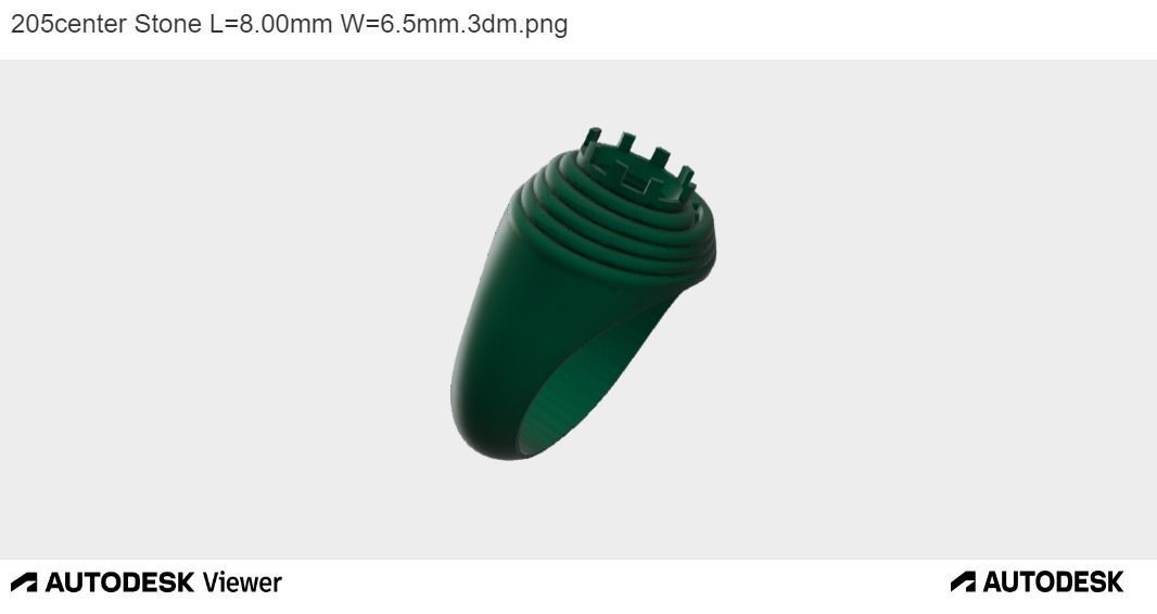 Men Oval Ring 3D print model_7