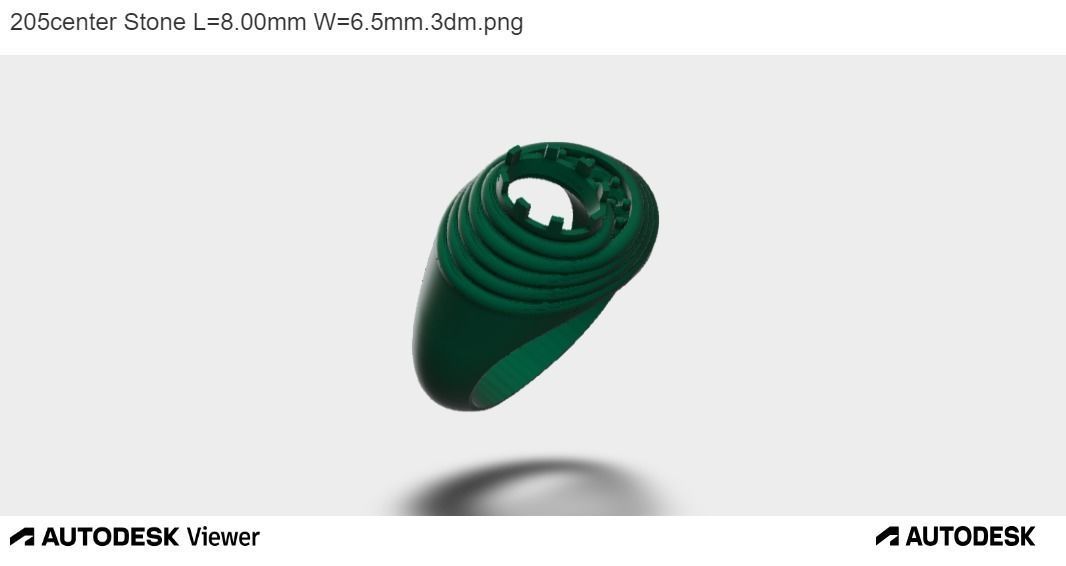 Men Oval Ring 3D print model_9