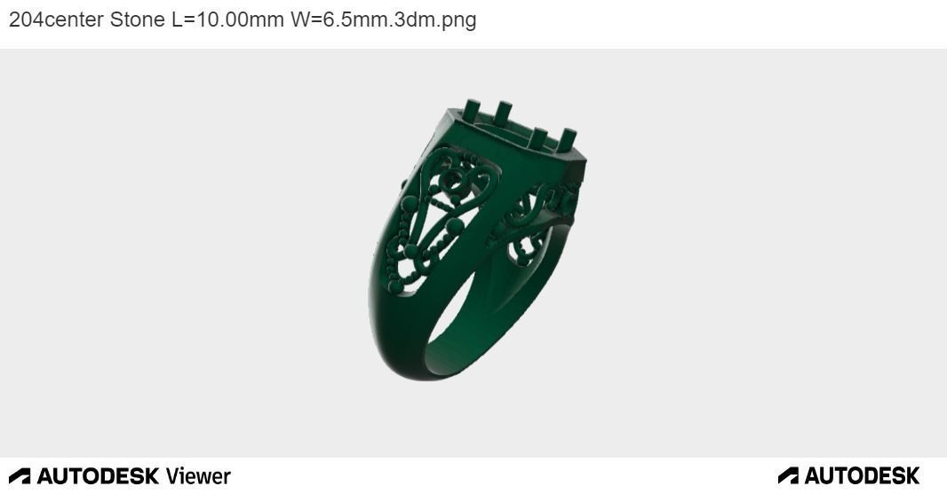 Men Oval Ring 3D print model_9