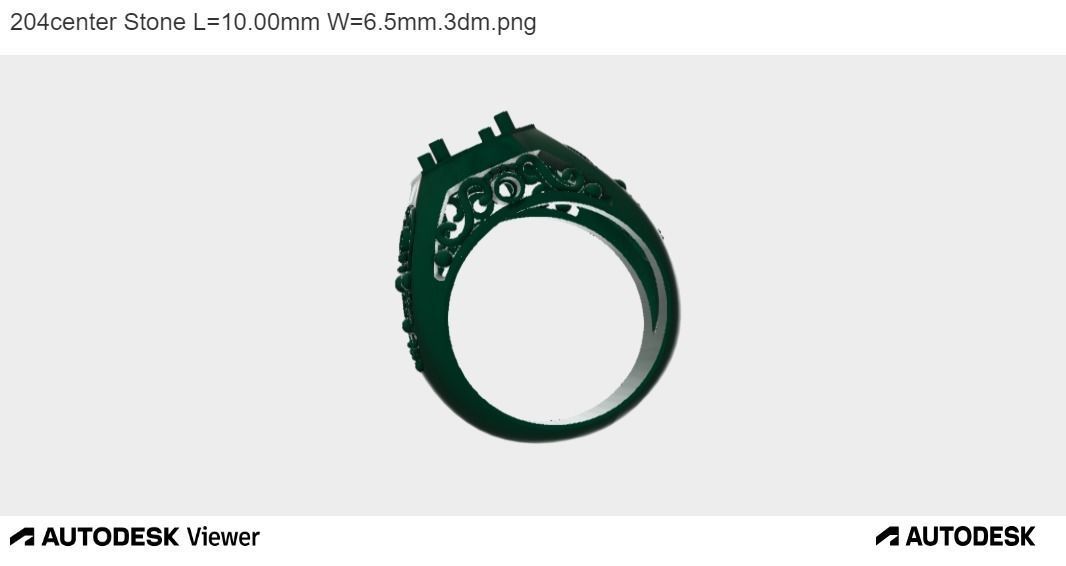 Men Oval Ring 3D print model_8