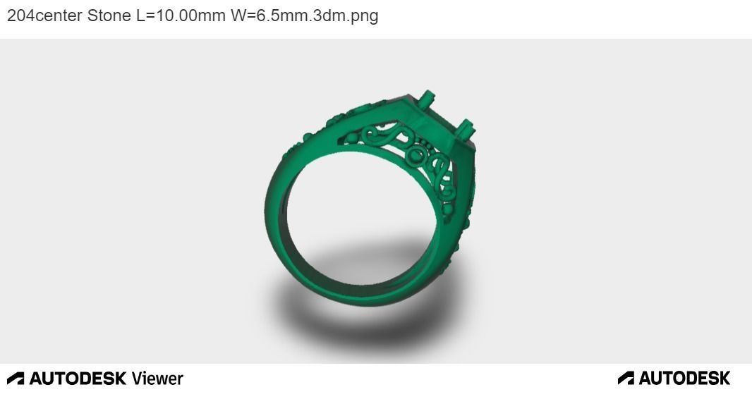 Men Oval Ring 3D print model_6