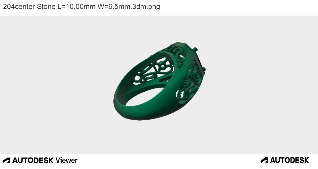 Men Oval Ring 3D print model_3