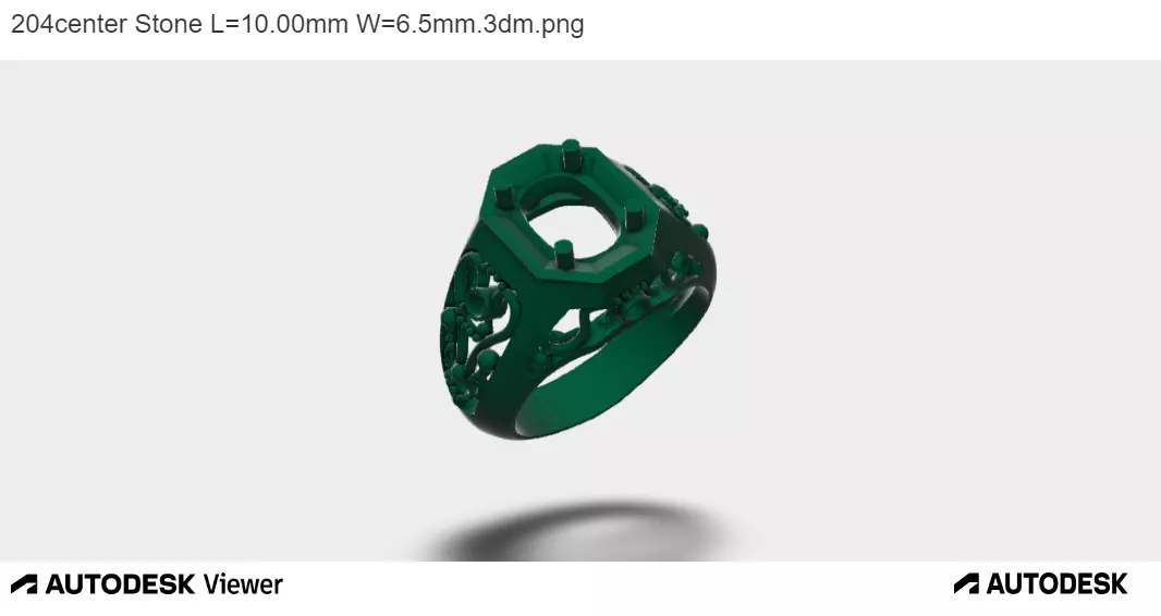 Men Oval Ring 3D print model_0