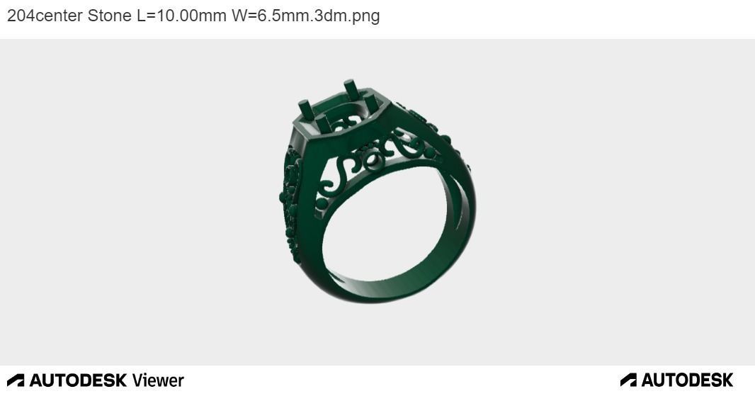 Men Oval Ring 3D print model_11
