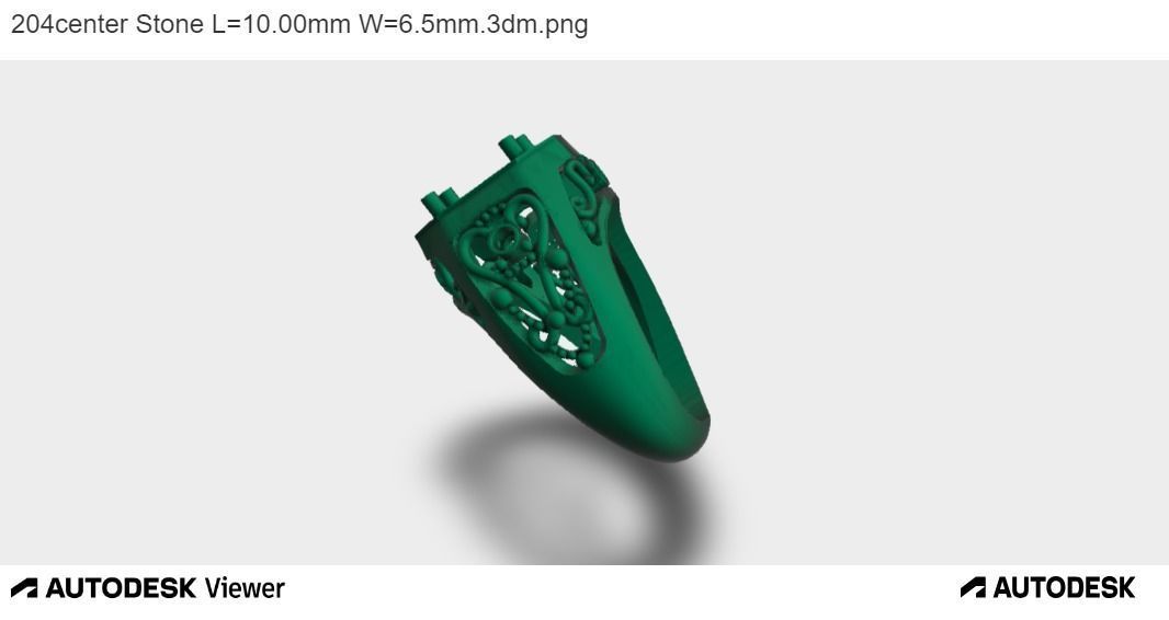 Men Oval Ring 3D print model_5