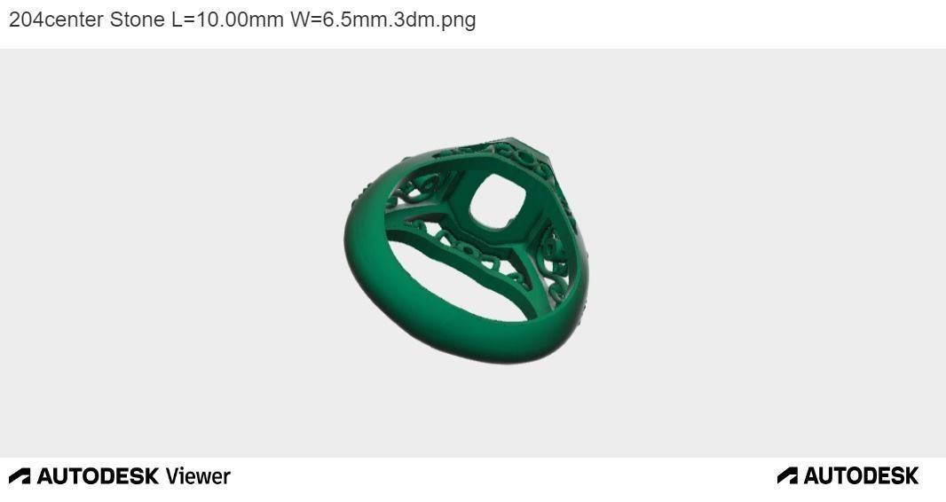 Men Oval Ring 3D print model_2