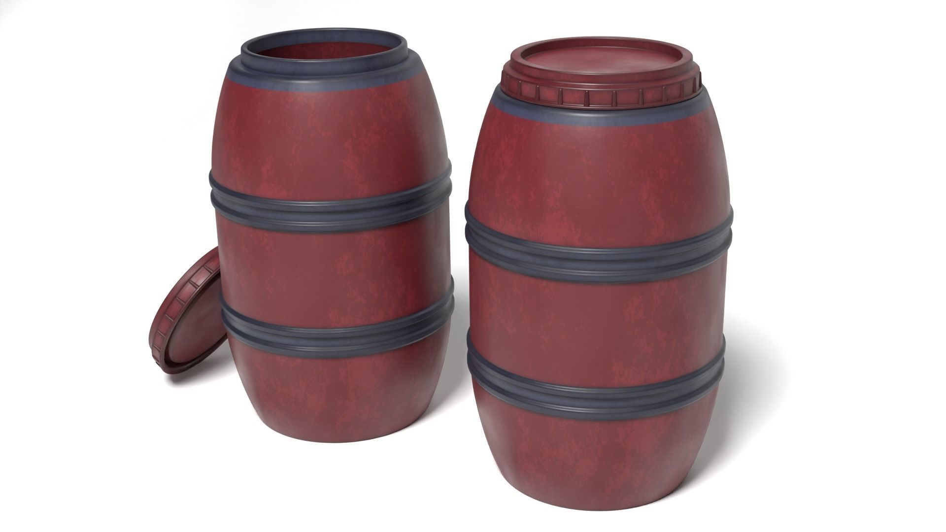 Barrels and containers 1-12 scale Blackseries  3D Model Collection_18