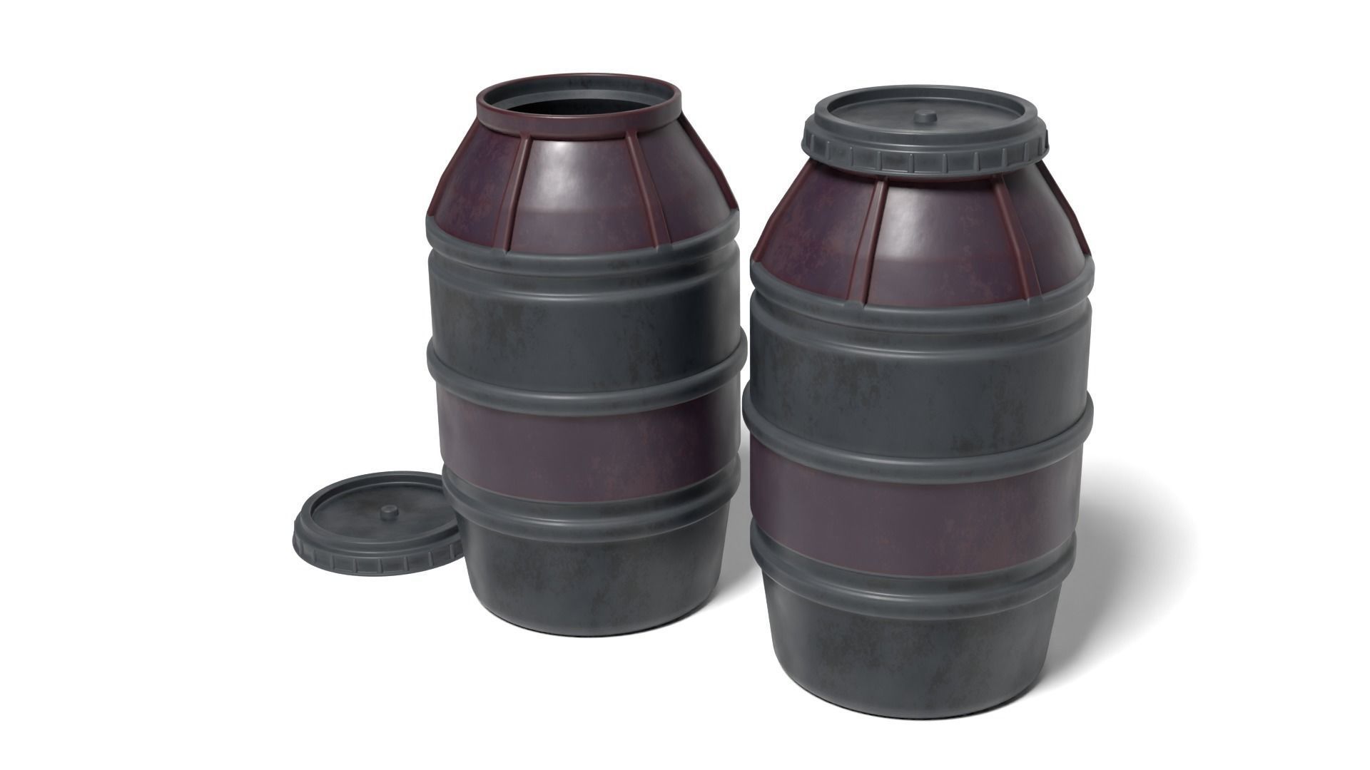 Barrels and containers 1-12 scale Blackseries  3D Model Collection_15