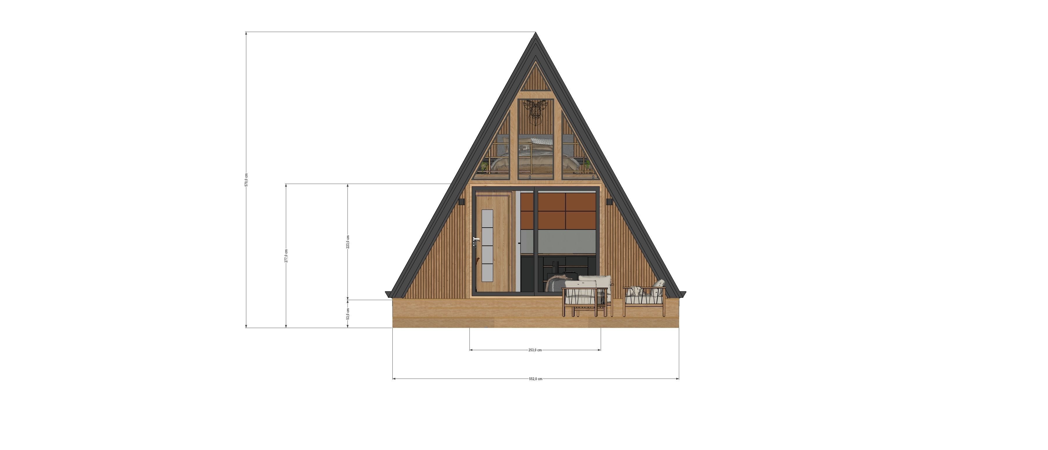 A-frame Alexa 30m2 basic plans 3D model_28