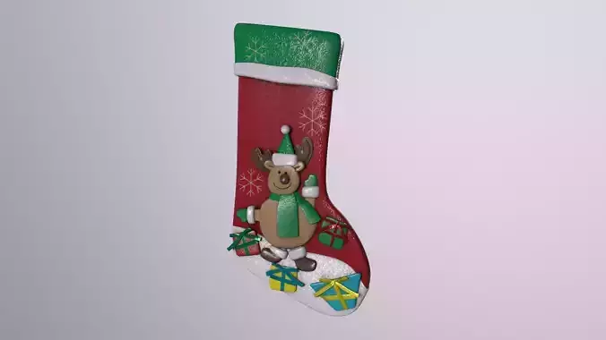 Christmas Decor Hanging Sock D