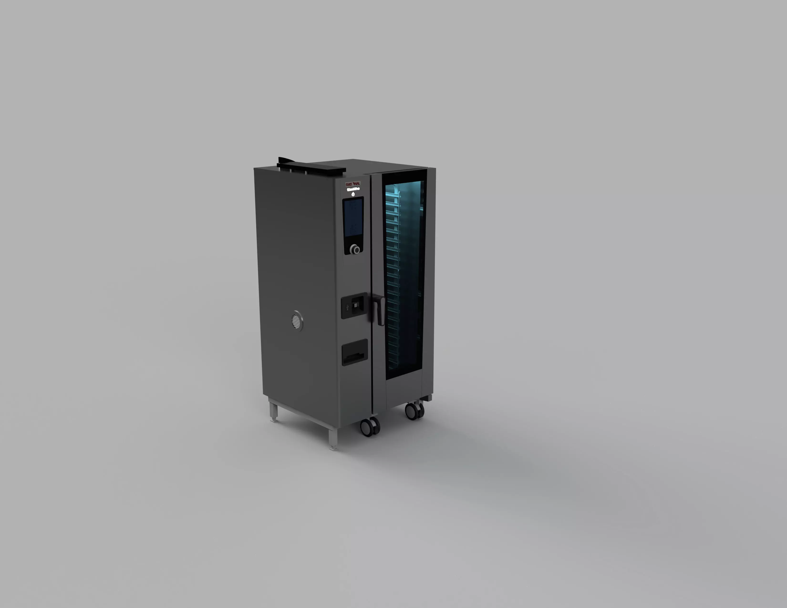 Electric 20 Grid Combi Oven 3D model_0