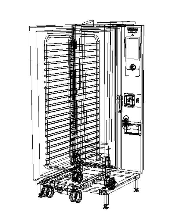 Electric 20 Grid Combi Oven 3D model_7