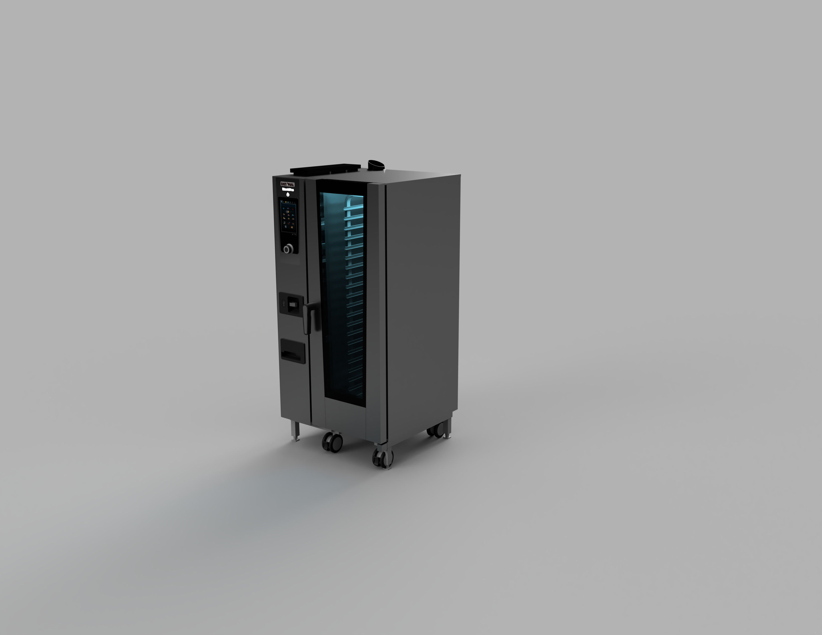 Electric 20 Grid Combi Oven 3D model_1