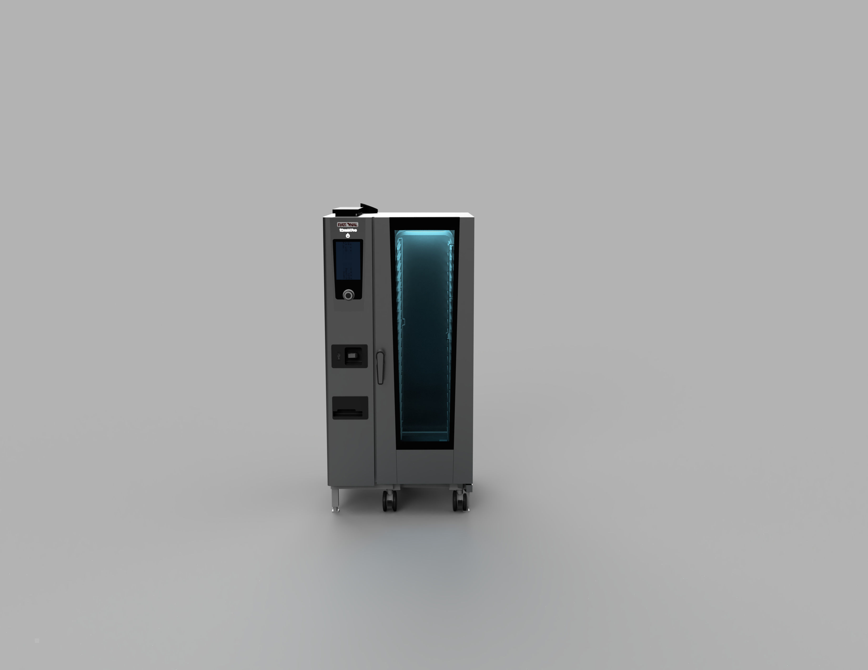 Electric 20 Grid Combi Oven 3D model_2