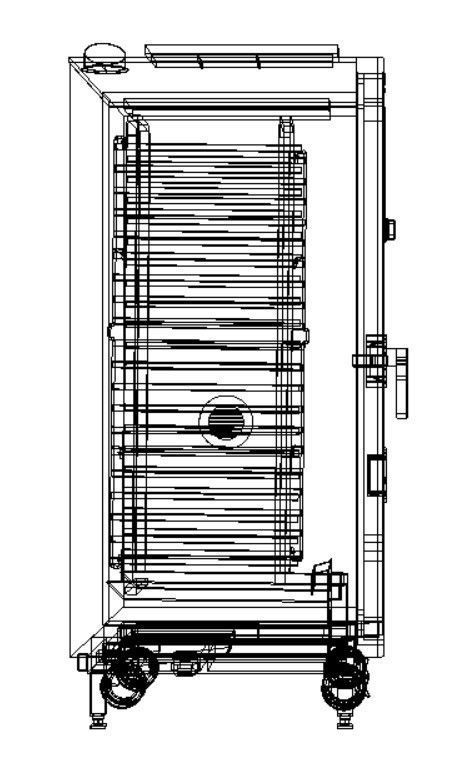 Electric 20 Grid Combi Oven 3D model_5